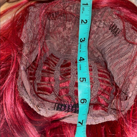 Wine Red/ Burgundy Bob Wig  12" - Picture 8 of 8